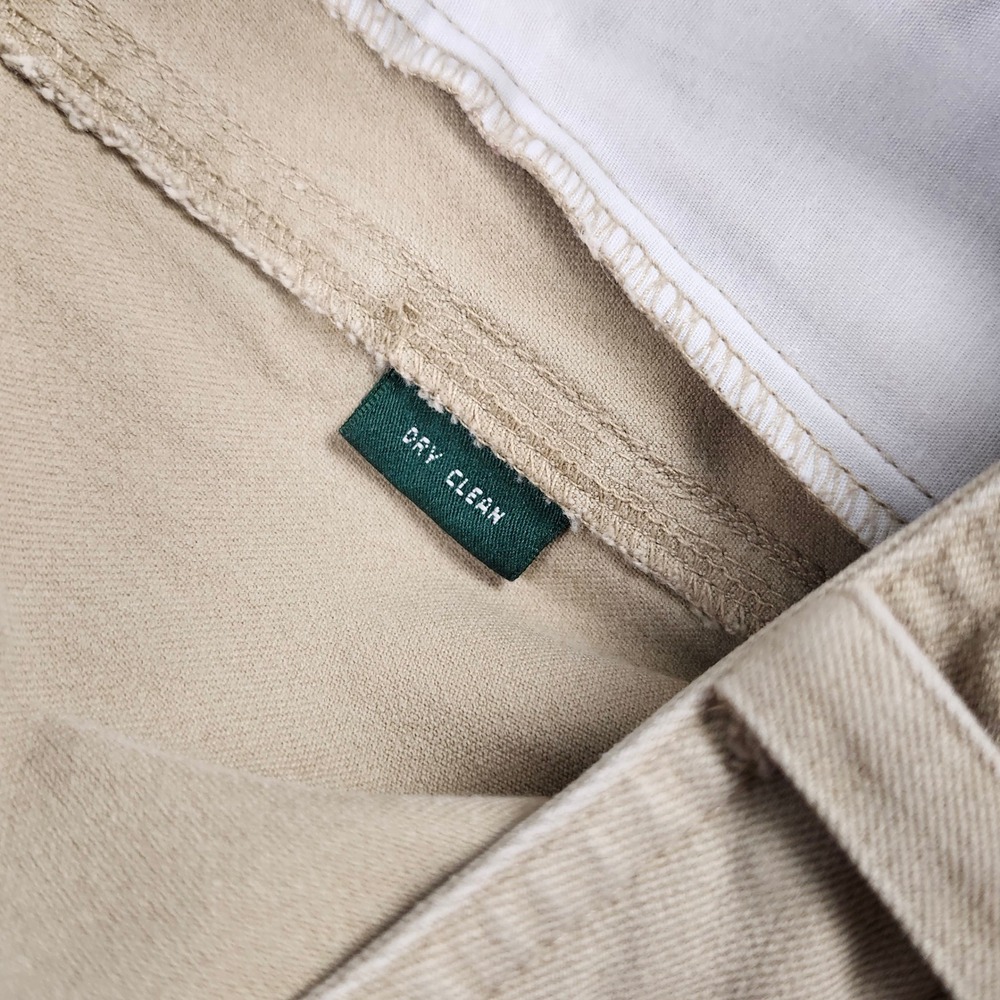Lauren Ralph Lauren Chino Pants Women 14 Tan Beige Stretch Straight Leg - Picture 10 of 13